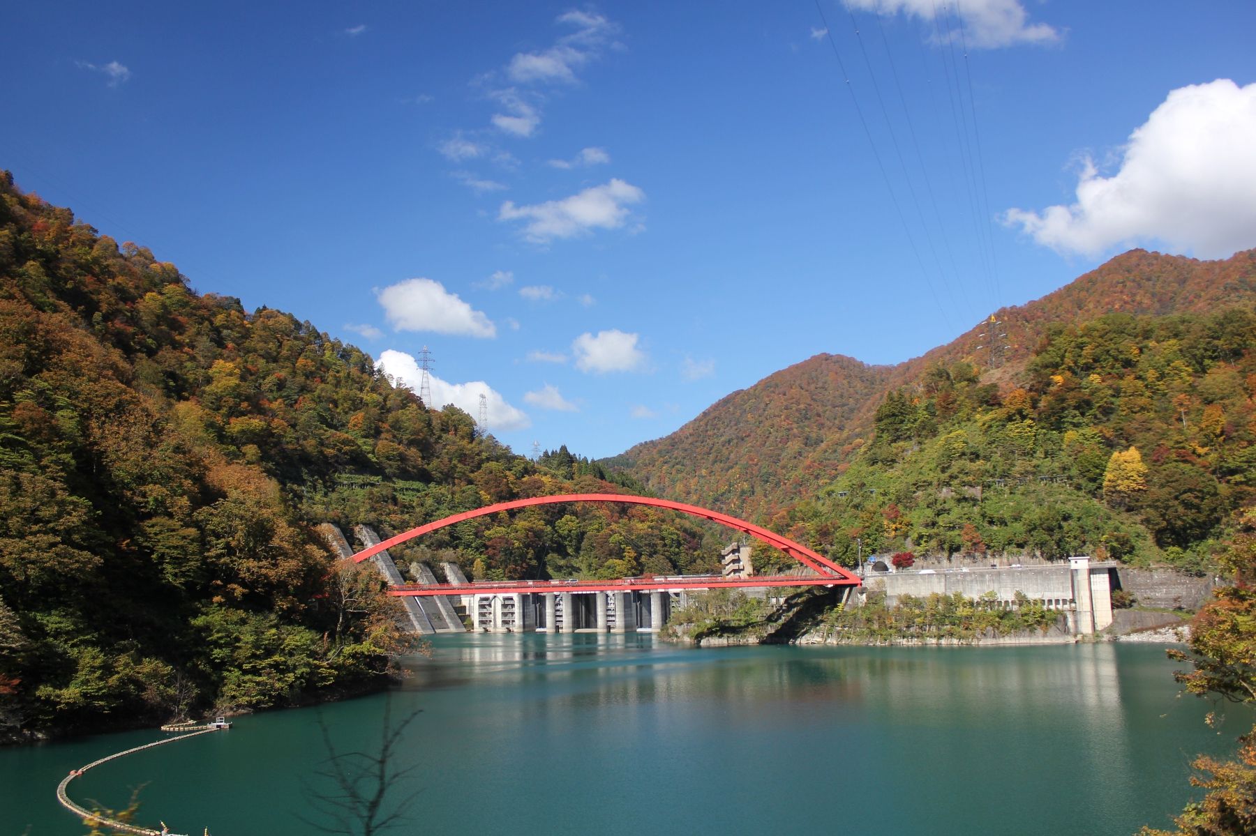 トロッコ電車から見た景色（写真提供：黒部峡谷鉄道）